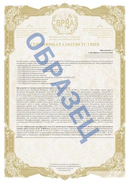 Образец Приложение к СТО 01.064.00220722.2-2020 Бор Сертификат СТО 01.064.00220722.2-2020 
